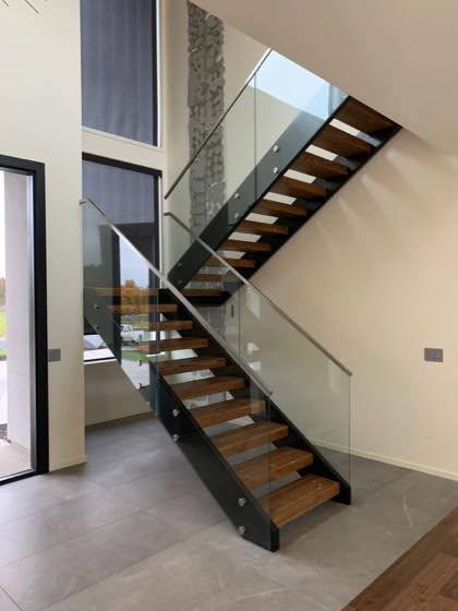 Floating Staircases — custom metal fabrication by NW Iron Works, Vancouver WA