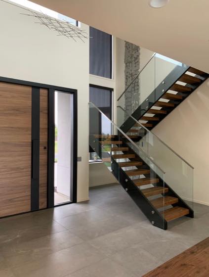 Custom floating staircases built in our Vancouver, WA shop