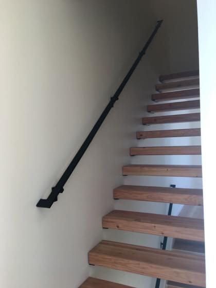Floating Staircases fabricated and installed by NW Iron Works in the Portland-Vancouver metro