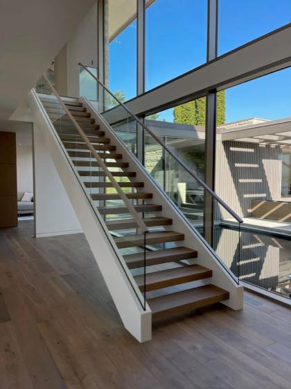 Custom floating staircases built in our Vancouver, WA shop
