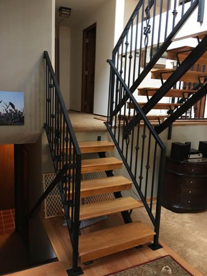 Floating Staircases — custom metal fabrication by NW Iron Works, Vancouver WA