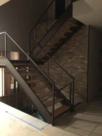 Floating Staircases project by NW Iron Works — scanned, laser-cut, and installed by our own crew