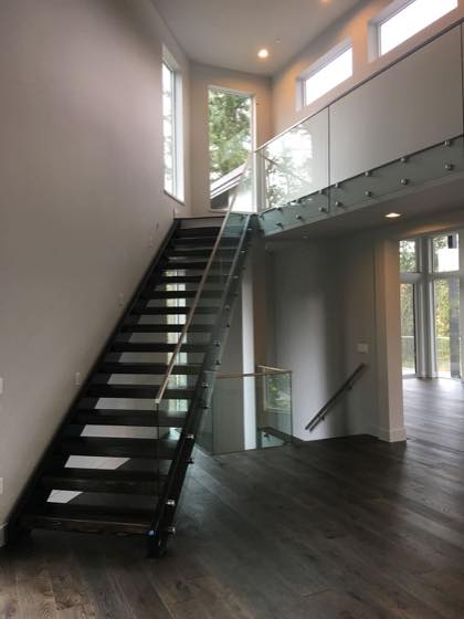 Floating Staircases project by NW Iron Works — scanned, laser-cut, and installed by our own crew