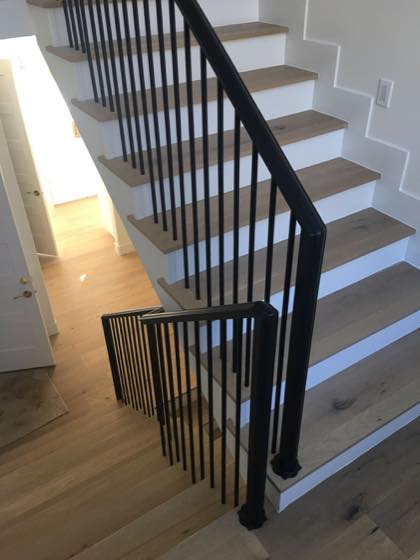 Floating Staircases fabricated and installed by NW Iron Works in the Portland-Vancouver metro