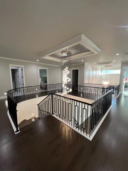 Curved & Grand Stairs fabricated and installed by NW Iron Works in the Portland-Vancouver metro