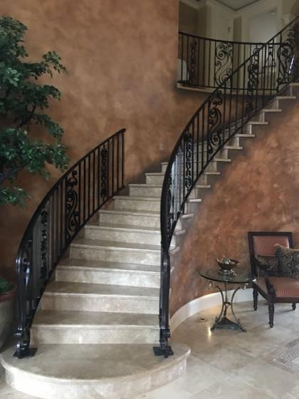 Curved & Grand Stairs — custom metal fabrication by NW Iron Works, Vancouver WA