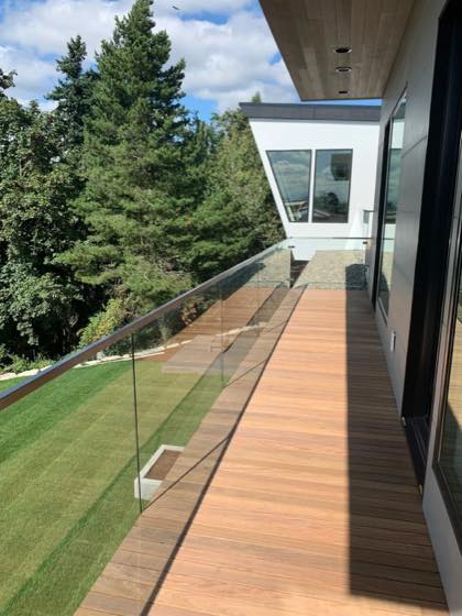 Glass Railings project by NW Iron Works — scanned, laser-cut, and installed by our own crew