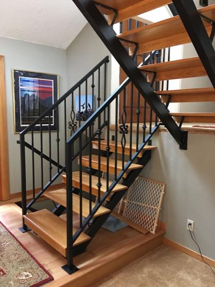 Custom steel railings built in our Vancouver, WA shop