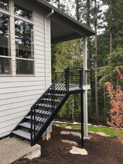 Steel Railings project by NW Iron Works — scanned, laser-cut, and installed by our own crew