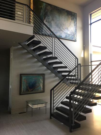 Custom steel railings built in our Vancouver, WA shop