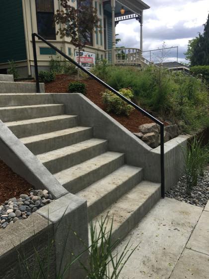 Steel Railings project by NW Iron Works — scanned, laser-cut, and installed by our own crew
