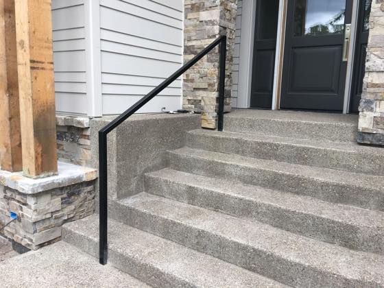 Steel Railings fabricated and installed by NW Iron Works in the Portland-Vancouver metro