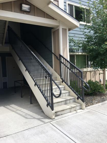 Custom steel railings built in our Vancouver, WA shop
