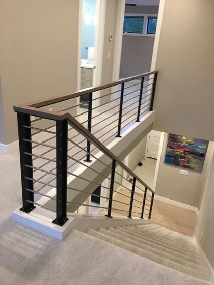 Steel Railings project by NW Iron Works — scanned, laser-cut, and installed by our own crew