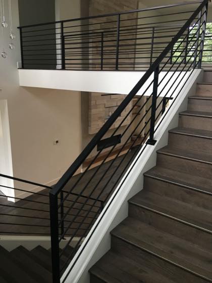 Steel Railings fabricated and installed by NW Iron Works in the Portland-Vancouver metro