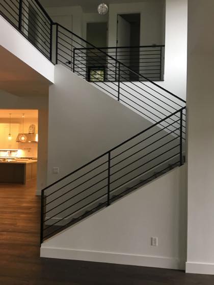 Custom steel railings built in our Vancouver, WA shop