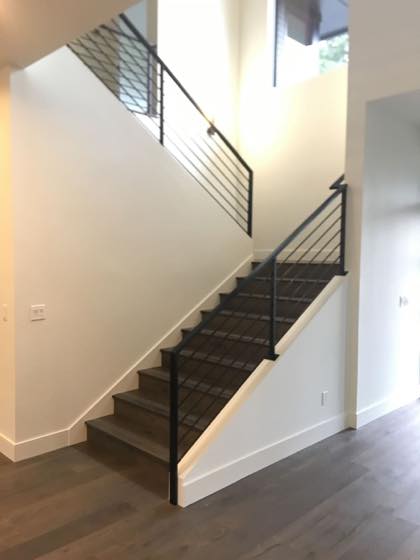 Steel Railings project by NW Iron Works — scanned, laser-cut, and installed by our own crew