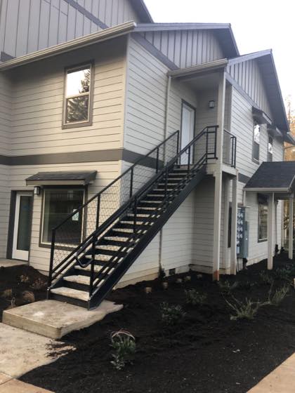 Steel Railings project by NW Iron Works — scanned, laser-cut, and installed by our own crew