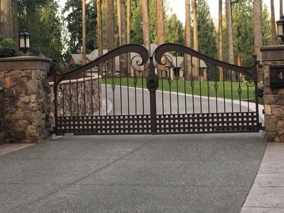 Gates & Fencing project by NW Iron Works — scanned, laser-cut, and installed by our own crew