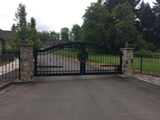 Gates & Fencing project by NW Iron Works — scanned, laser-cut, and installed by our own crew