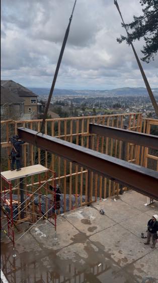 Custom structural steel built in our Vancouver, WA shop