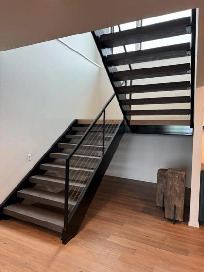 Custom cable railings built in our Vancouver, WA shop